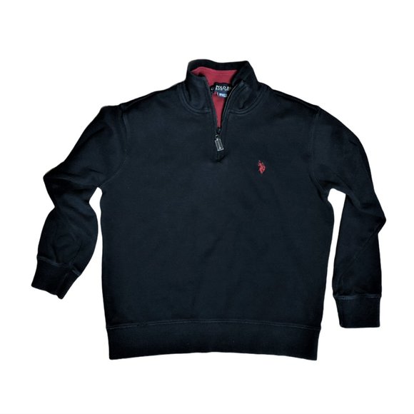 US Polo Assn Quarter Zip Sweater Mens Small - Picture 1 of 2
